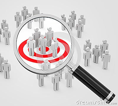 The target group Stock Photo