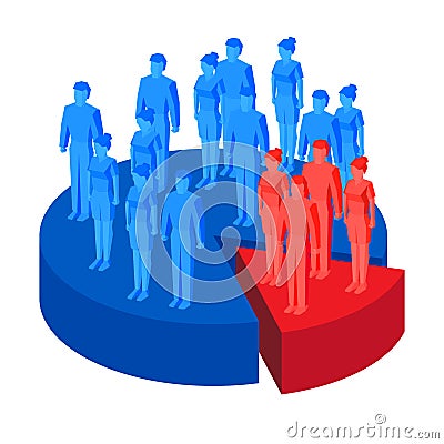 Target group focus group - business concept Vector Illustration