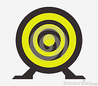 Target icon illustrated Stock Photo