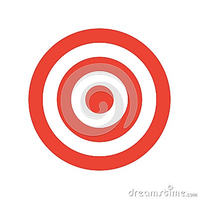 Target icon, modern minimal flat design style. Aim vector illustration Vector Illustration