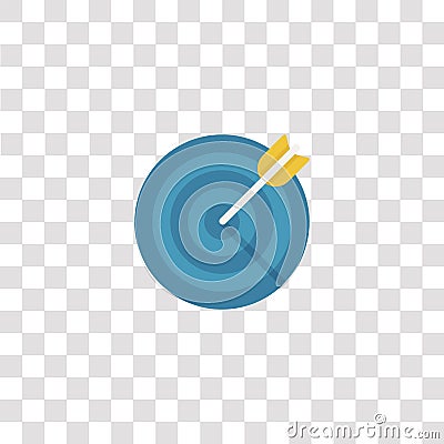 target icon sign and symbol. target color icon for website design and mobile app development. Simple Element from basic flat icons Vector Illustration