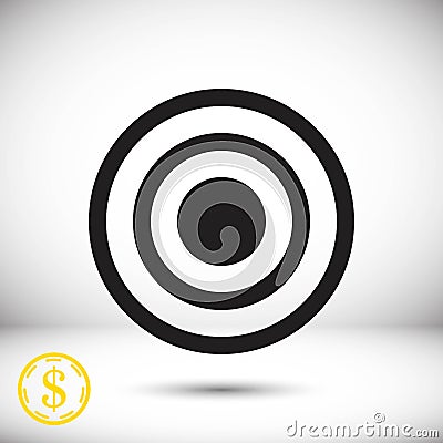 Target icon Vector Illustration