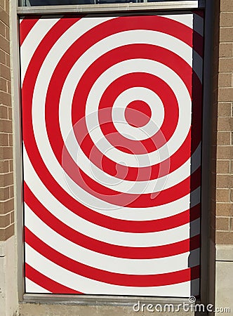 Target Logo on Store Window in Chicago Editorial Stock Photo