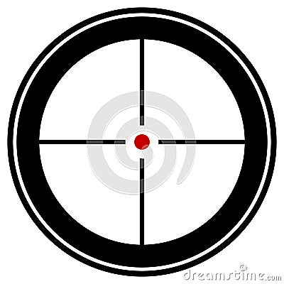 Target mark, reticle, crosshair icon for focus, accuracy, target Vector Illustration