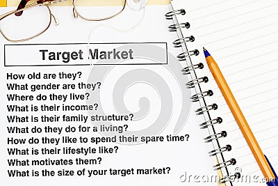 Target Market Stock Photo