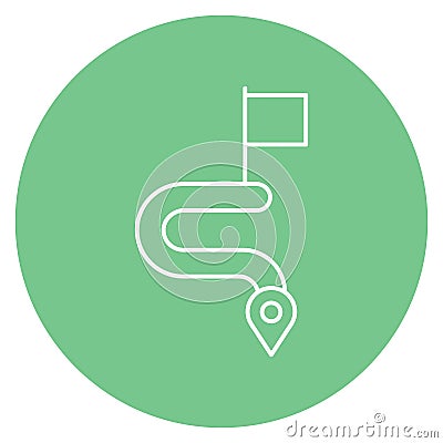 Target route Isolated Vector icon which can easily modify or edit Vector Illustration