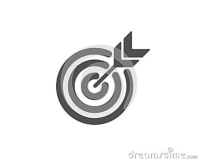 Target simple icon. Targeting strategy. Vector Illustration