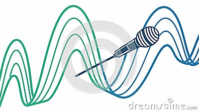 Target with sound wave, audio and frequency visualization vector design Generative AI Vector Illustration