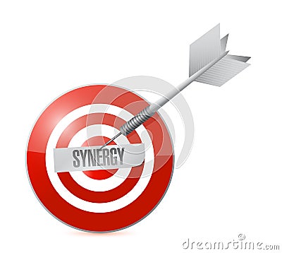 Target synergy concept illustration design Cartoon Illustration