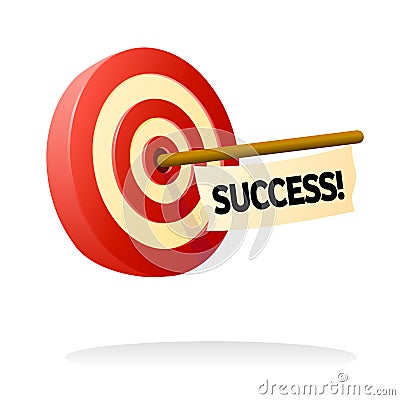 Target to success Vector Illustration