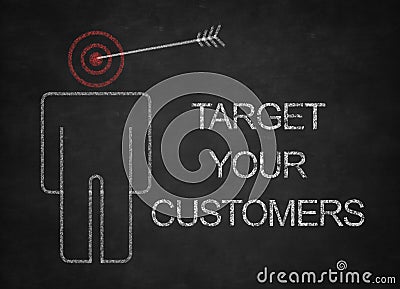 Target Your Customers Stock Photo