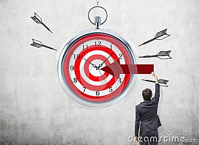 Targeting and time management Stock Photo