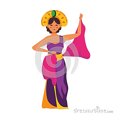 tari kecak dancer music Vector Illustration