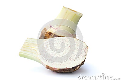 Taro root Stock Photo