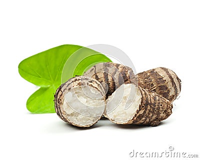 Taro root Stock Photo