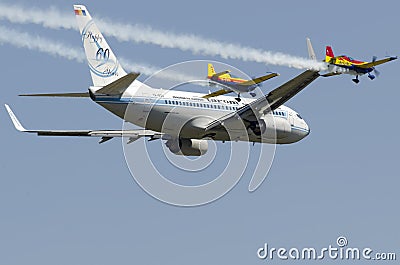 Tarom Boeing 737 Retro Livery Editorial Stock Photo