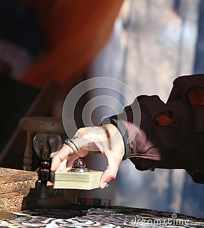 Tarot Card Reader Stock Photo