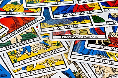 Tarot of Marseilles. Editorial Stock Photo