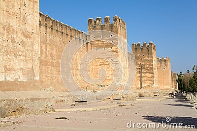 Taroudant's defensive wall Stock Photo