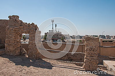 Tarout Castle's Fortifications, Tarout Island, Saudi Arabia Stock Photo