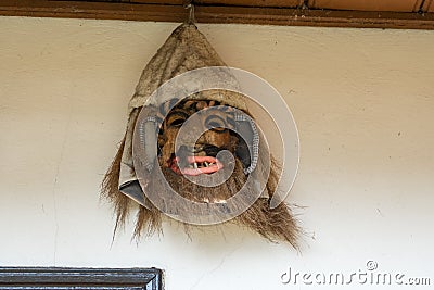 TARPESTI, MOLDOVIA/ROMANIA - SEPTEMBER 19 : Face masks in the Ne Editorial Stock Photo