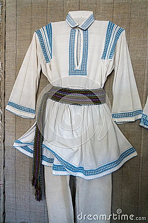 TARPESTI, MOLDOVIA/ROMANIA - SEPTEMBER 19 : Traditional costumes Editorial Stock Photo