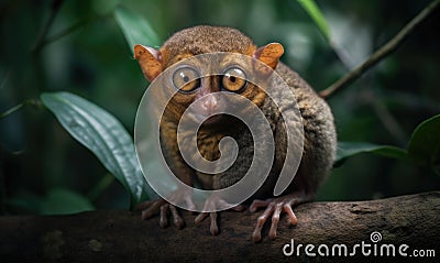 A beautiful photograph of Tarsier Stock Photo