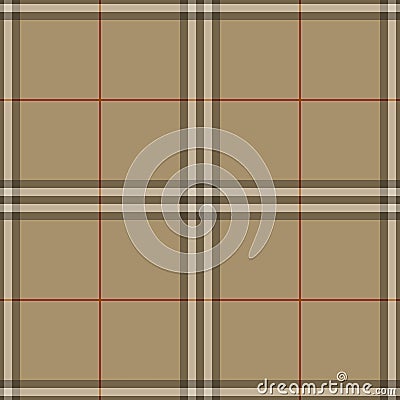 Tartan Royal Stewart plaid seamless texture background Vector Illustration