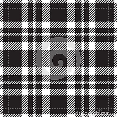 Tartan scotland seamless plaid pattern vector. Retro background fabric. Vintage check color square geometric texture Vector Illustration