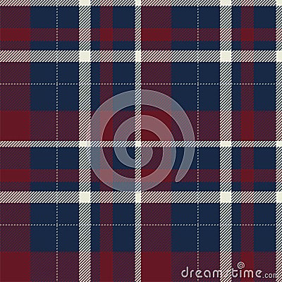 Tartan scotland seamless plaid pattern vector. Retro background fabric. Vintage check color square geometric texture Vector Illustration