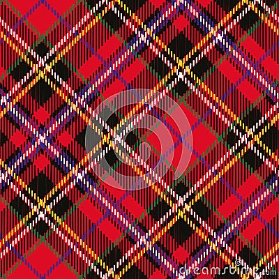 Tartan seamless pattern,diagonal background Vector Illustration