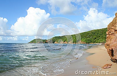 Tartane beach in martinique. Stock Photo