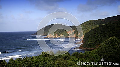 Tartane beach, Martinique, la caravelle Stock Photo