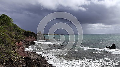 Tartane cape, Martinique, la caravelle Stock Photo