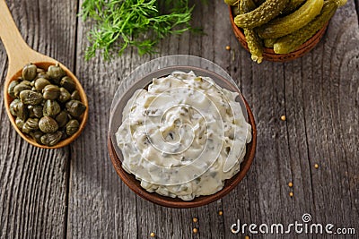 Tartar sauce Stock Photo