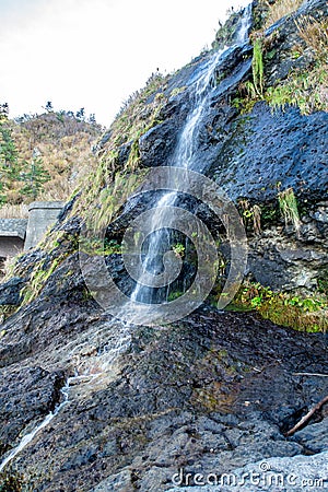 Tarumi Waterfall located between Wajima and Suzu cities, on the Sosogi coast of Noto Peninsula, Japan Stock Photo