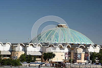 Chorsu Bazaar dome. Tashkent. Uzbekistan Editorial Stock Photo