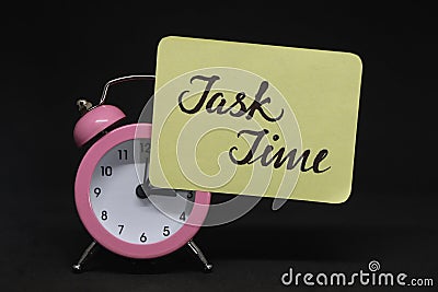 Task Time. Stock Photo