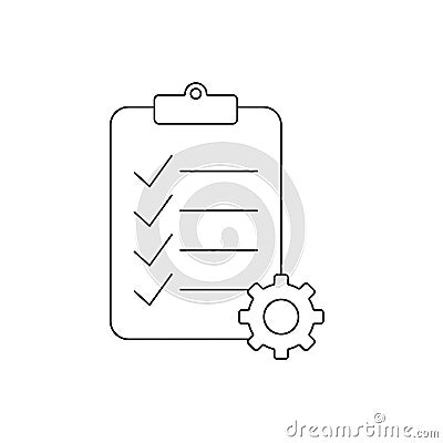 Tasks. Vector icon. Clipboard - vector icon. Clipboard icon. Task done. Signed approved document icon. Project completed Vector Illustration