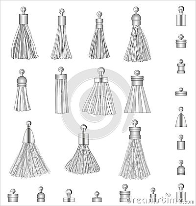 Tassel accessories fashion design vector illustration Vector Illustration