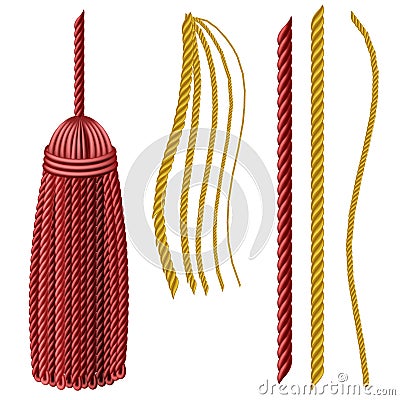 Tassel set Vector Illustration