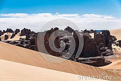 Tassili Ahaggar Stock Photo