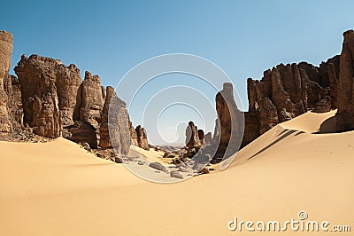 Tassili Ahaggar Stock Photo