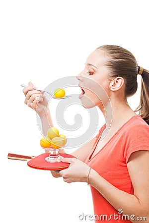 Taste table tennis sport Stock Photo