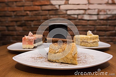 Tasty beautiful cakes Stock Photo