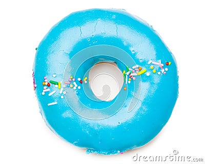 Tasty blue donut Stock Photo