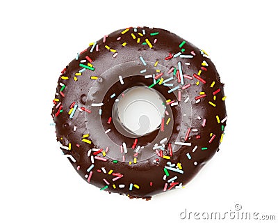 Tasty chocolate donut Stock Photo