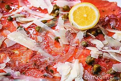 Tasty cold meats on the table Stock Photo