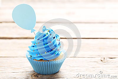 Tasty cupcake Stock Photo