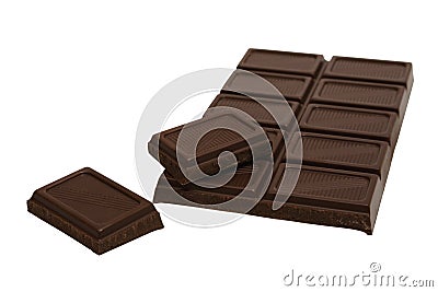 Tasty dark chocolate Stock Photo